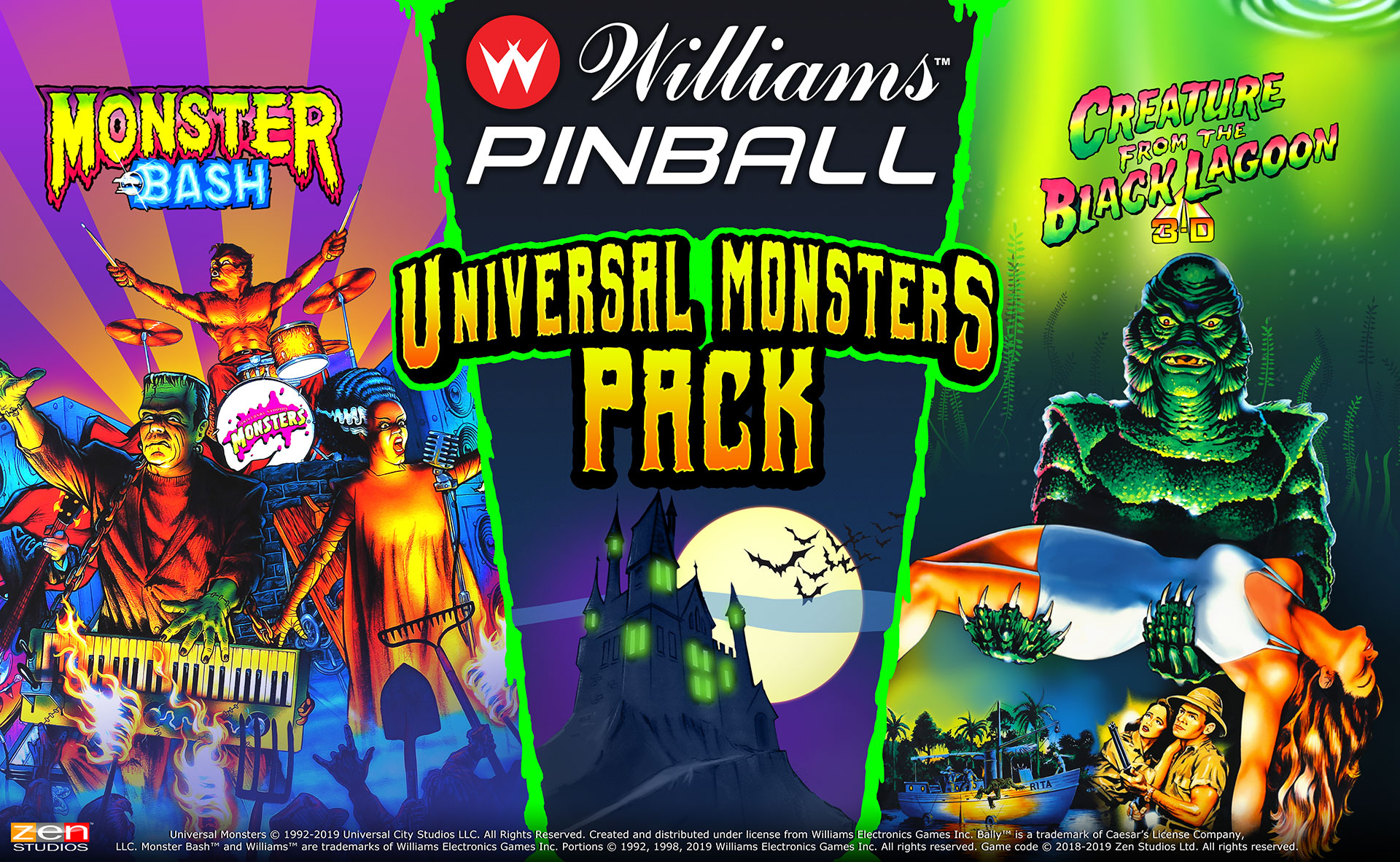 LES JEUX DE FLIPPER SUR SWITCH - Page 6 Williams_Pinball_MonsterPack_key_art